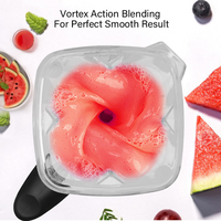 BioloMix 3HP 2200W Heavy Duty handlowy mieszalnik czasowy sokowirówka owoce robot kuchenny koktajle lodowe BPA bezpłatne 2L Jar 4
